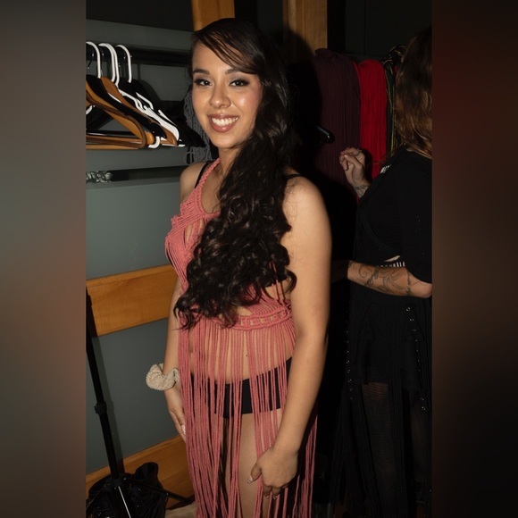 Handmade Macrame Crochet Dress - Picture 9 of 15